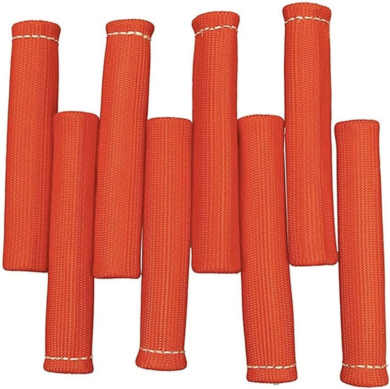 Ummickl Store Spark Plug Wire Heat Shield 8pcs 2500° Spark Plug Heat Shield Sleeve Spark Plug Boot Protector Spark Plug Covers For LS1/LS2 (Red) - Image 4